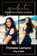 (24 x 36) Golden Frame