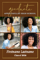 (24 x 36) Golden Frame