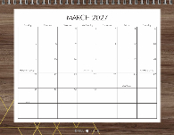 2027, Rustic Geo Woodgrain