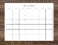 2027, Rustic Geo Woodgrain