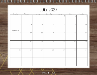 2027, Rustic Geo Woodgrain