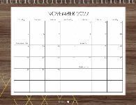 2027, Rustic Geo Woodgrain