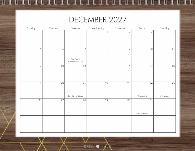 2027, Rustic Geo Woodgrain