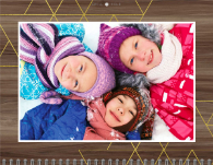 2026, Rustic Geo Woodgrain