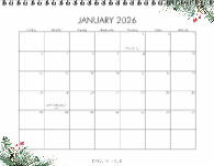 2026 Watercolor Floral