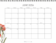 2026 Watercolor Floral