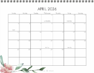 2026 Watercolor Floral