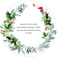 Winter Trim Wreath Back