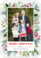 Winter Fir and Berries (Shaped Cut) Front