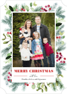 Winter Fir and Berries (Shaped Cut) Front