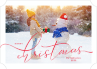 Handlettered with Border (Shaped Cut) Front