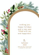 Winter Foliage with Arch Back