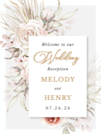 (18 x 24) Pastel Floral