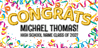 (72 x 36) CONGRATS Balloons