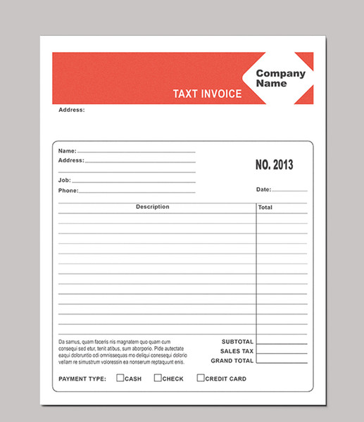 carbonless form