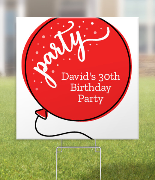 Birthday Yard Sign