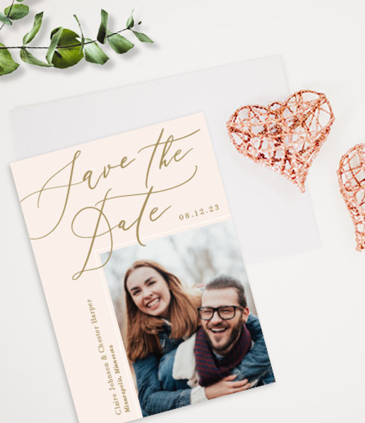 Save the Date Card with envelope