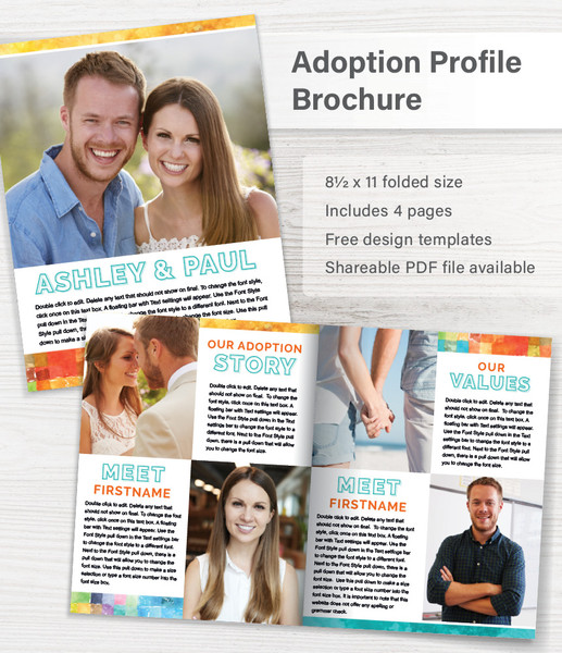 Adoption Profile Brochure Half Fold (Specs)
