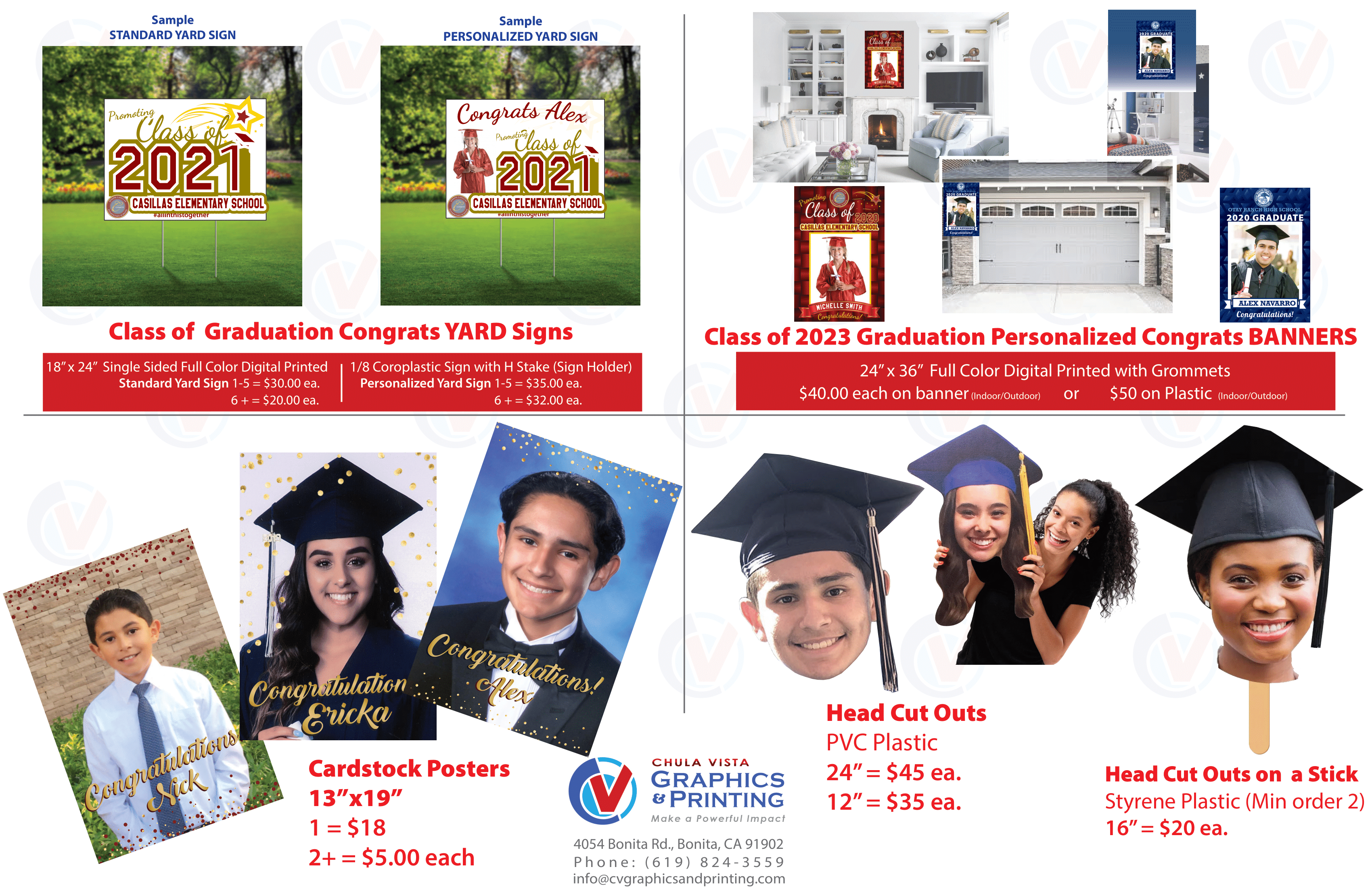 Class of Personalized Congrats Signs - CV Graphics and Printing