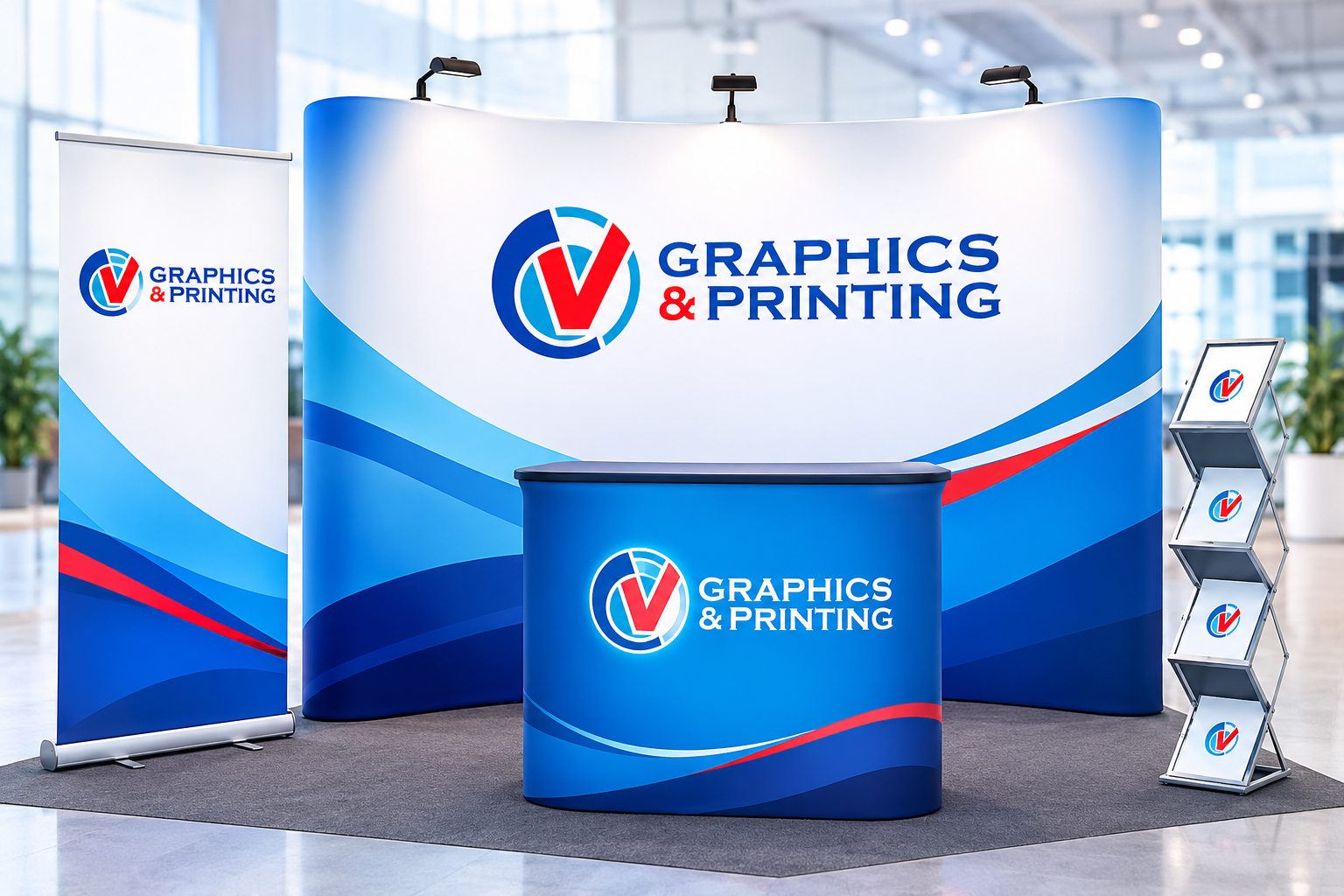 Curved Tension Fabric Displays San Diego