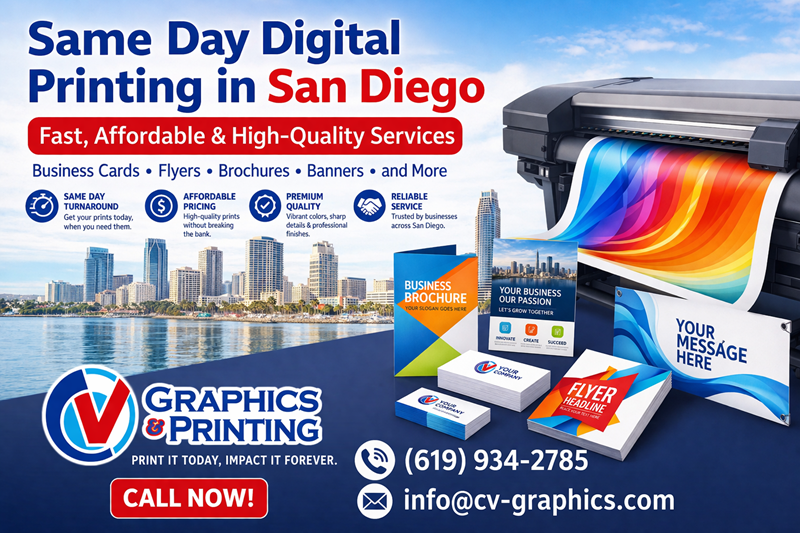 Same Day Digital Printing in San Diego