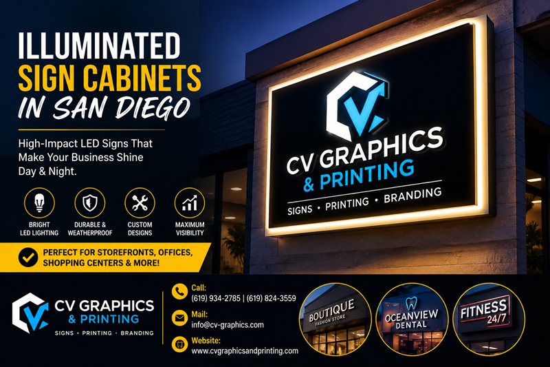Illuminated Sign Cabinets in San Diego