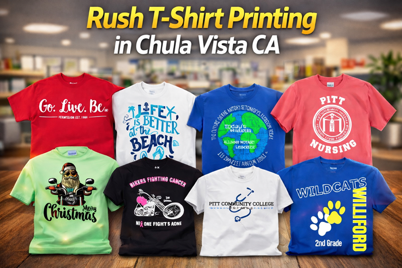 Rush T-Shirt Printing Chula Vista CA