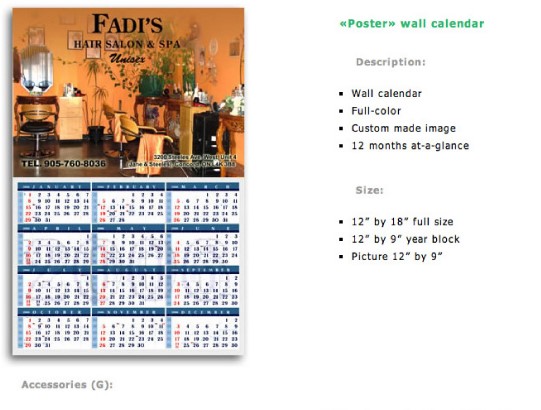 Poster Wall Calendar