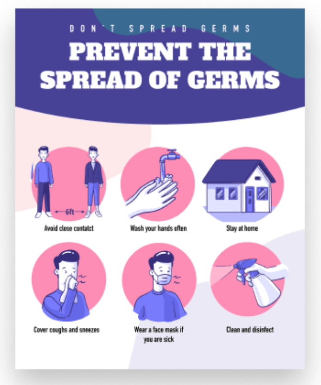 8" x 10" Decal (Prevent the Spread)