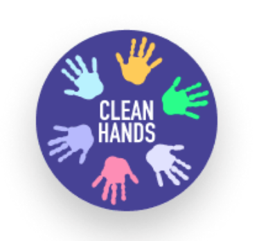 2" x 2" Decal (Clean hands)