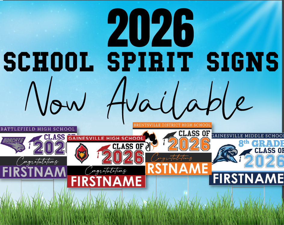 SCHOOL SPIRIT SENIOR YARD SIGNS