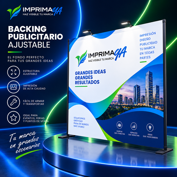 Backing Publicitario Ajustable