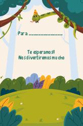 invitación 9x14cm mod 1 Ambas caras