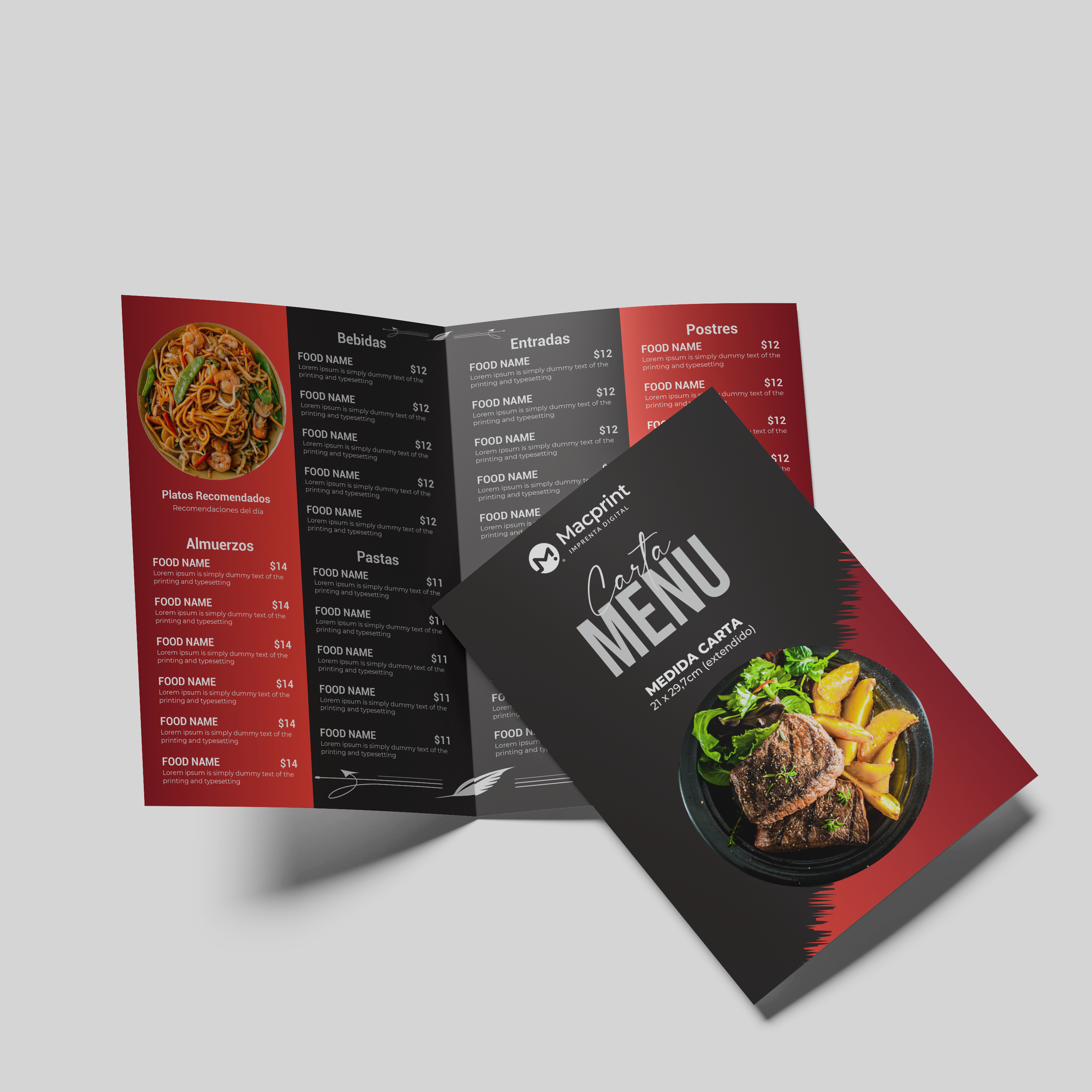 Cartas Menu