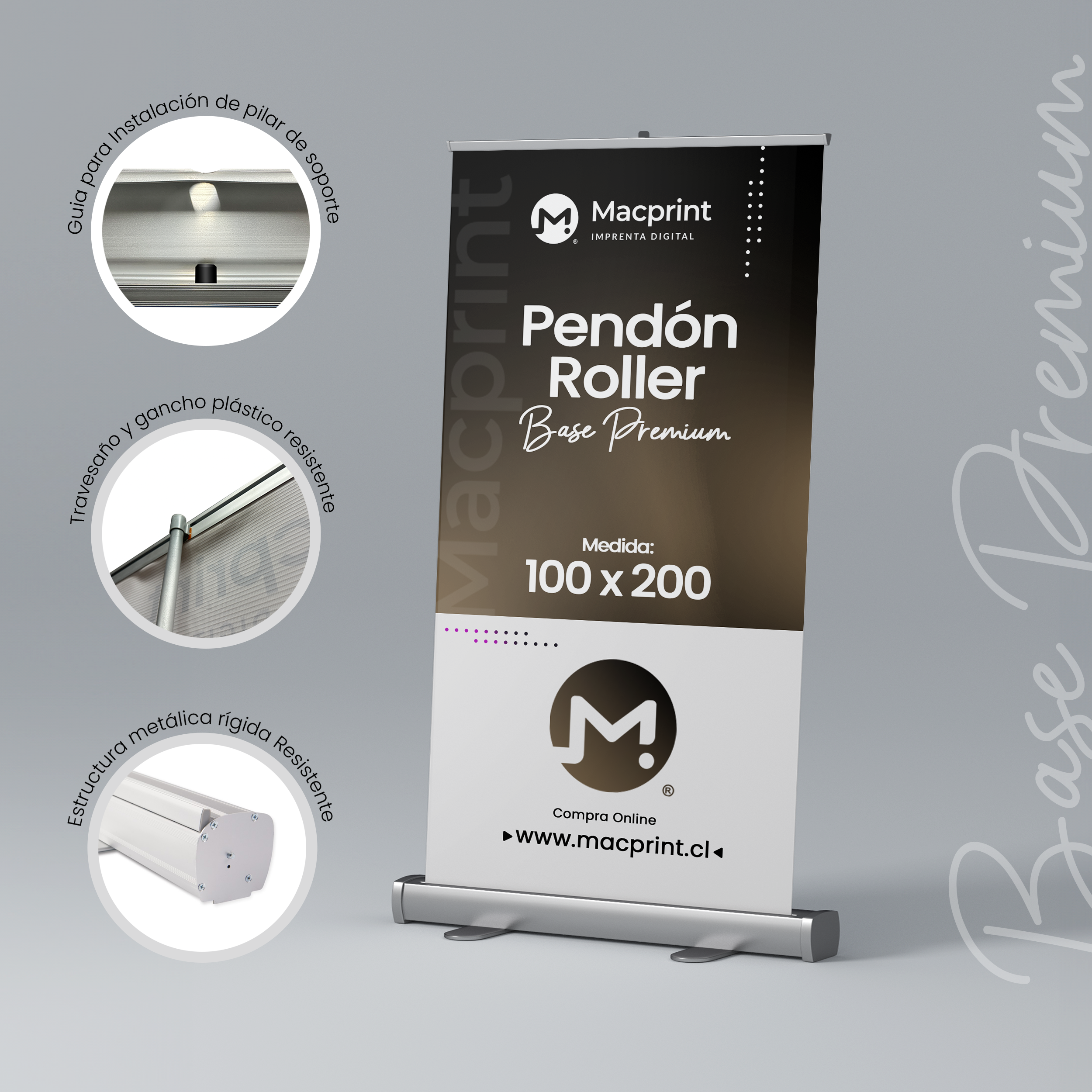 Pendón Roller Premium 100x200