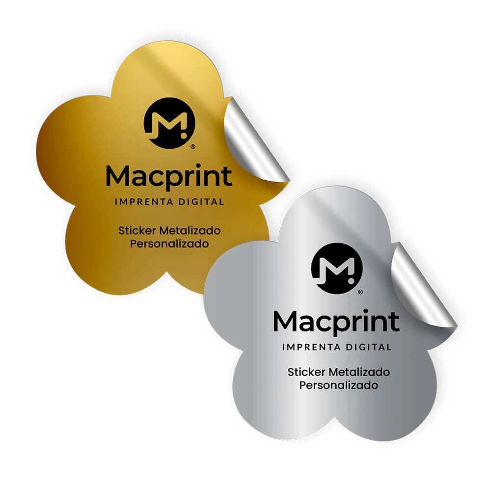 Stickers Personalizado Metalizado