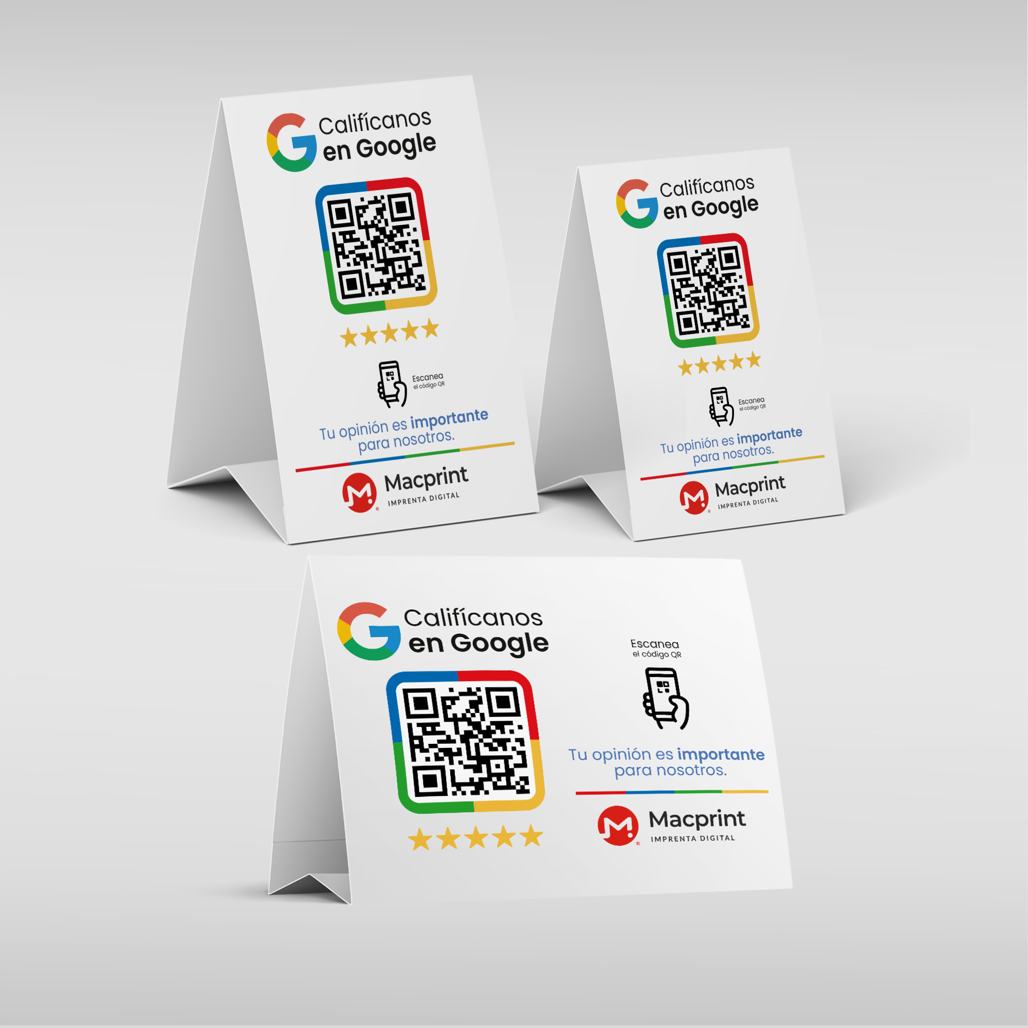 Parante de mesa <small> Table Tent </small>