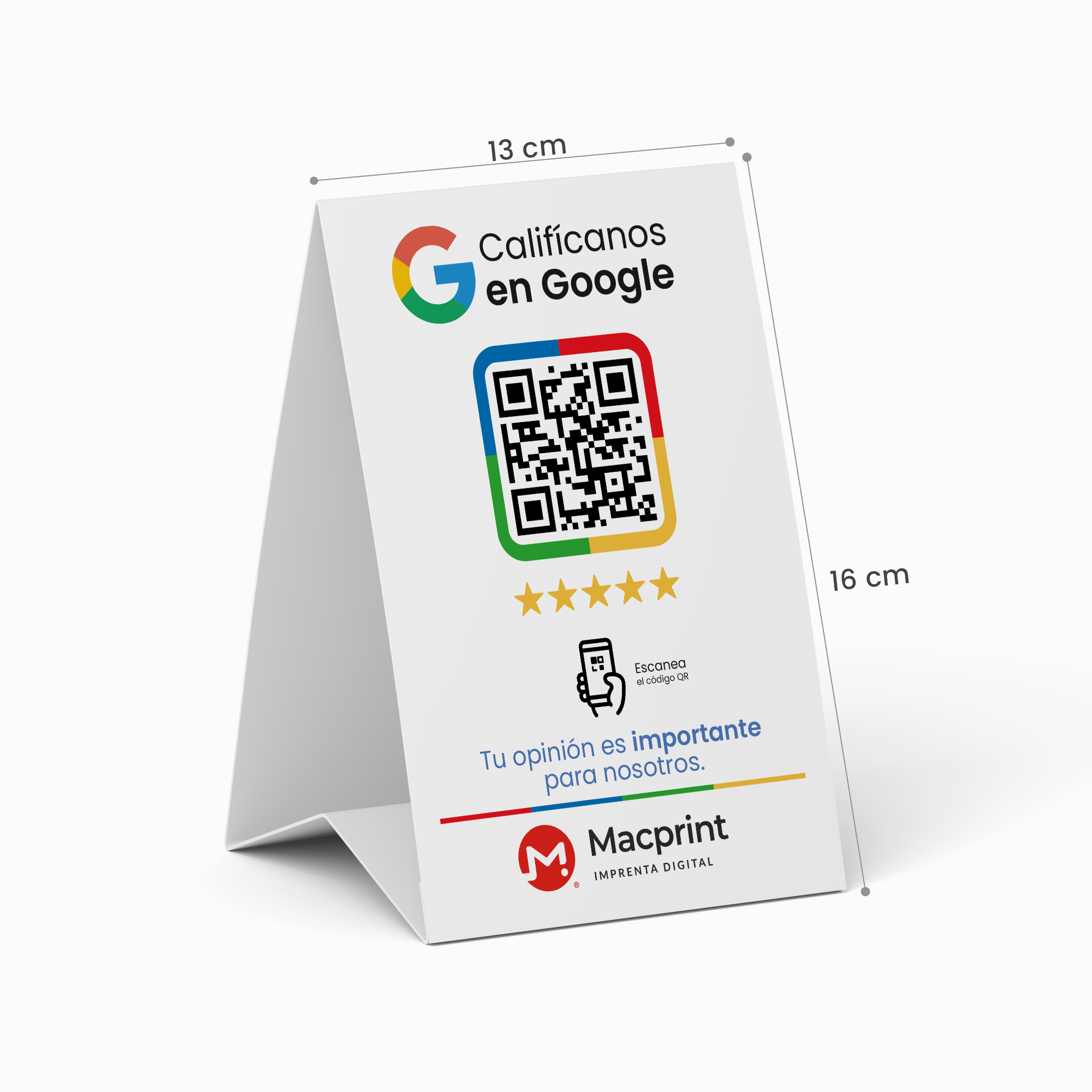 13 x 16 cm (vertical doblado)