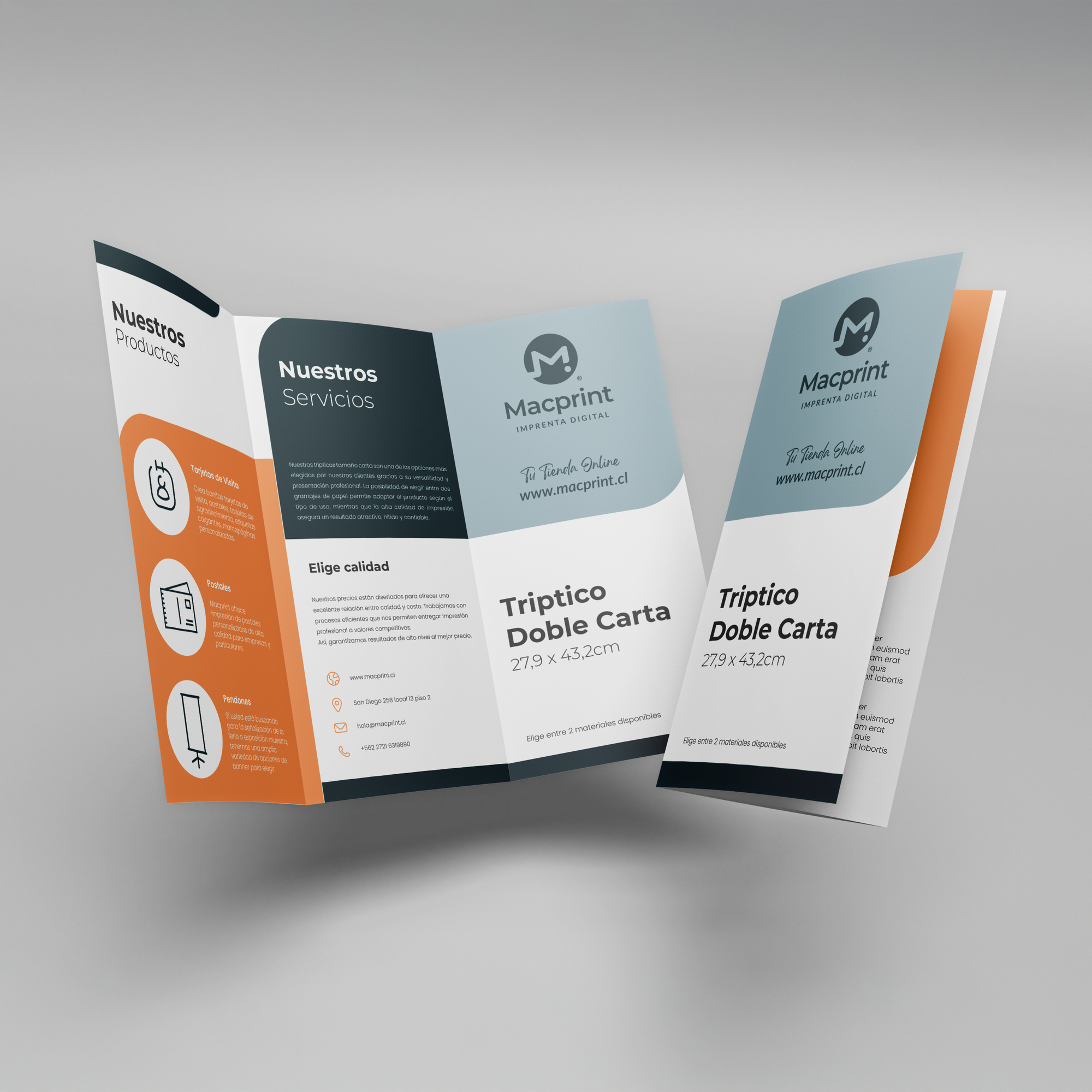 Triptico doble carta