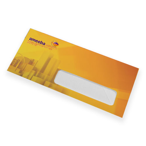 Full Color Envelope with Bleed 9.5 x 4.125 70lb Premium Opaque