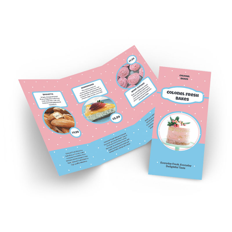 8.5x11 Short Run Brochures No Aqueous Coating