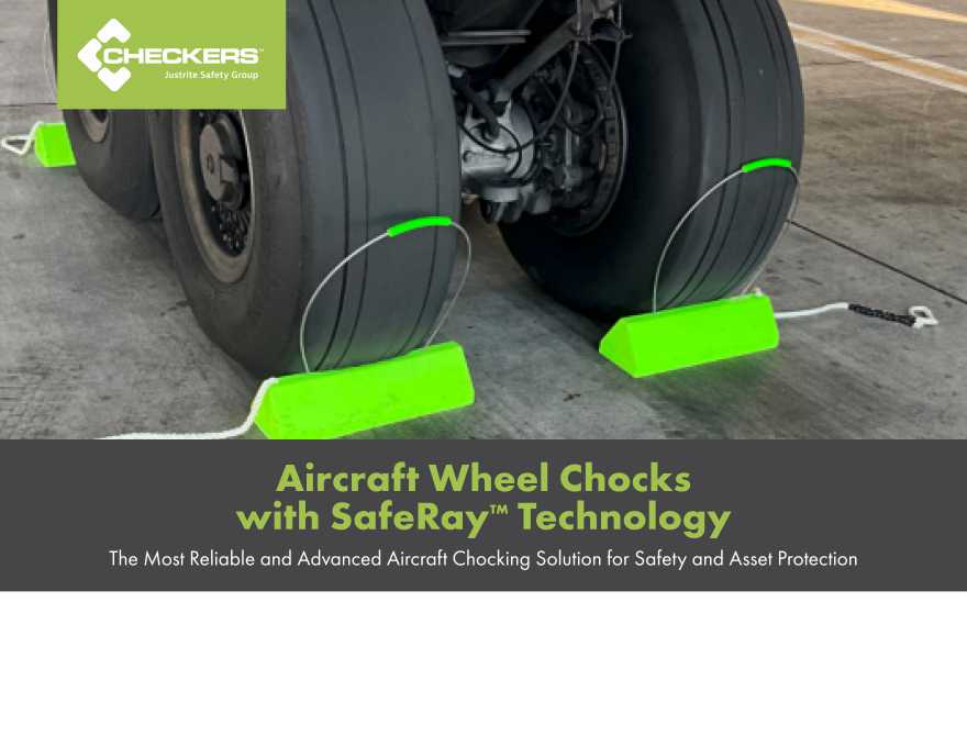 Checkers Hi-Viz Aircraft Wheel Chocks brochure