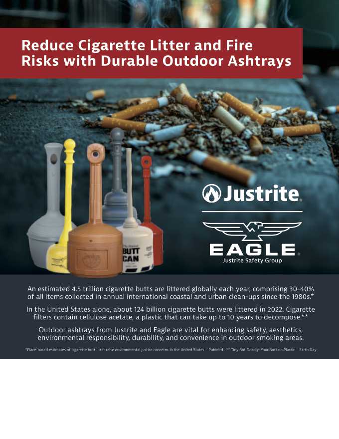 Outdoor smoking receptacle brochure