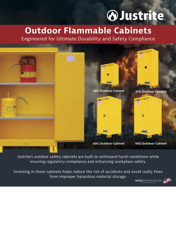 Outdoor safety cabinet brochure