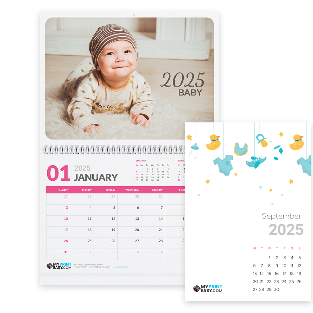 Sample of advertising calendar print