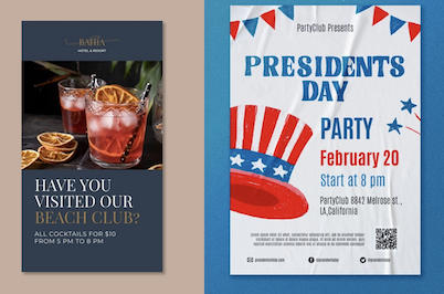 Use postcards for your advertising.