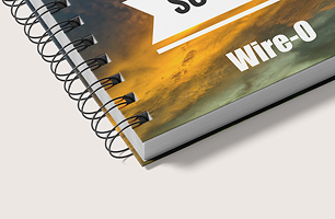 Wire-O binding with elegant metal coils