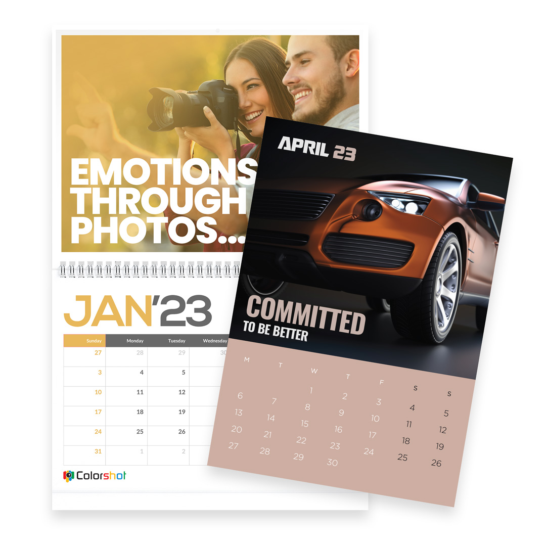 Standard 16-month Wall Calendar from MyPrintEasy