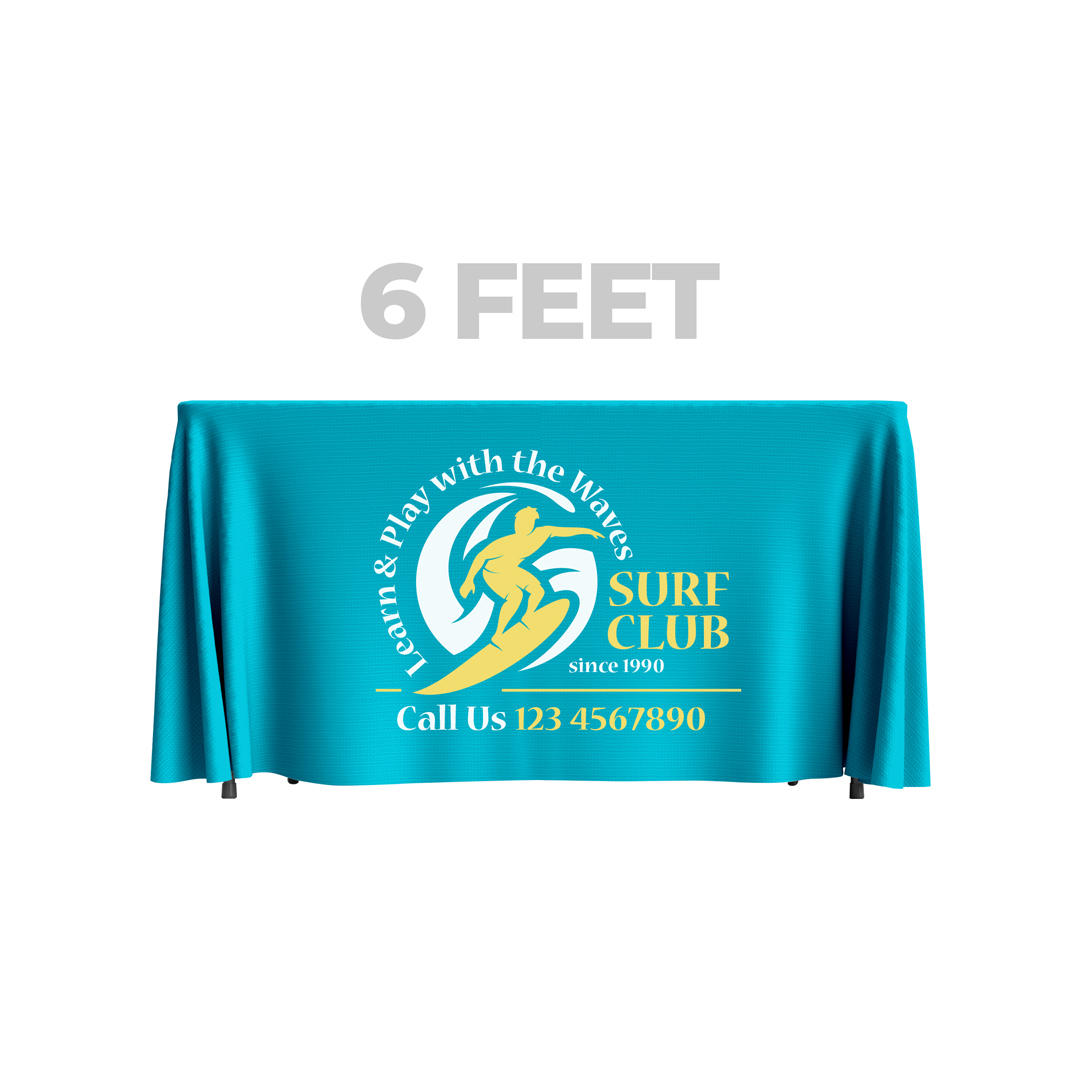 Custom 6FT Table Throws from MyPrintEasy