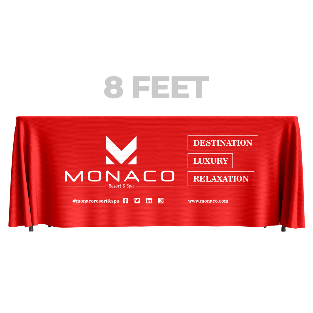 Custom 8FT Table Throw in Full Color from MyPrintEasy